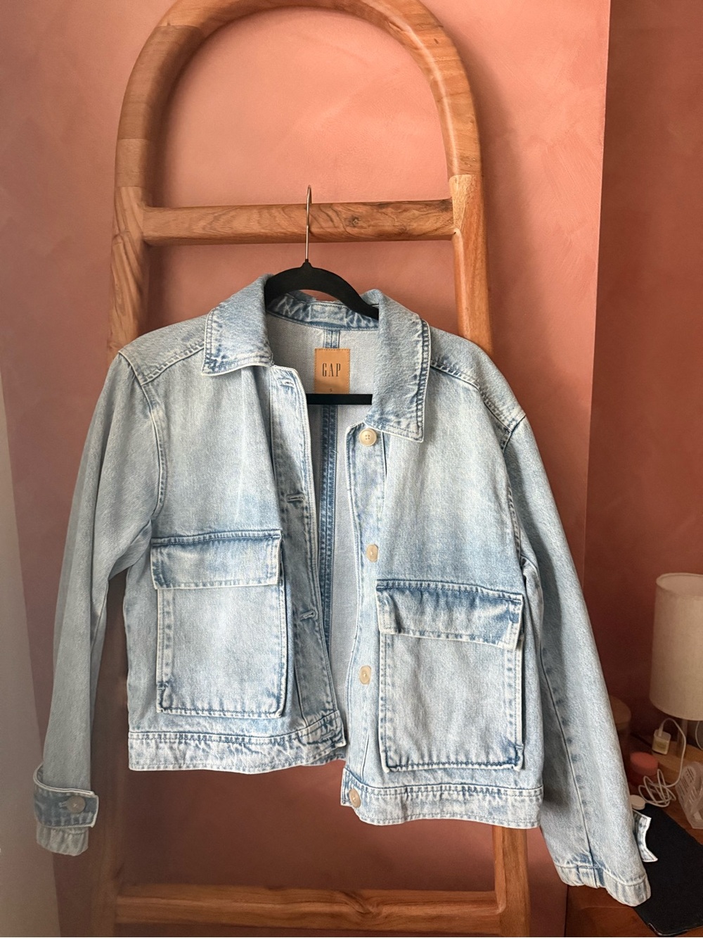 GAP Light Wash Denim Jacket - Pale Blue